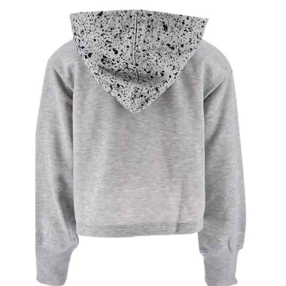 $48 Nike Cardigan Splatter Full Zip Girls Sports Jacket Hoodie Size M(6) - Picture 3 of 5